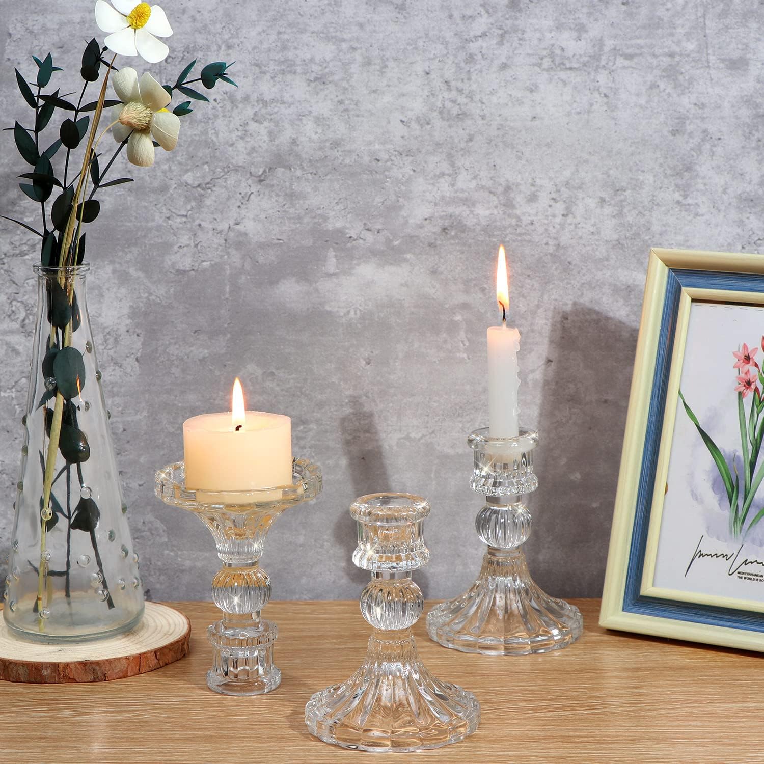 12-Piece Taper Candlestick Holders - Wedding Decor Perfect