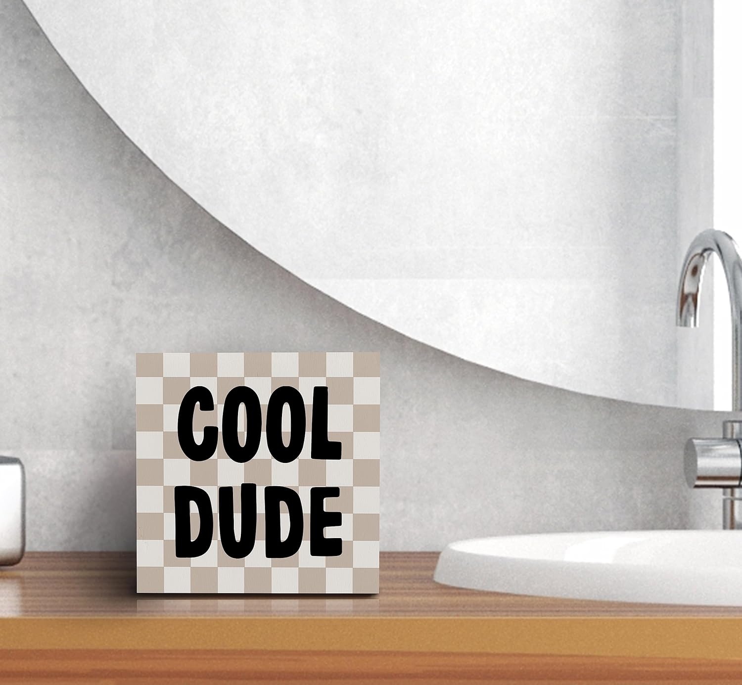Think Boho with This preppy Wood Sign