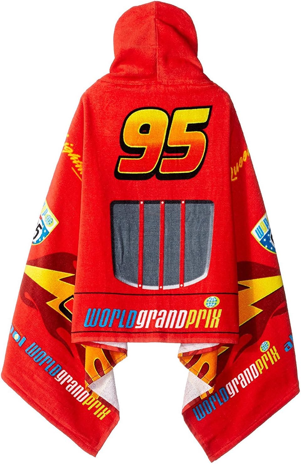 Jay Franco Disney Cars Tune Up Hooded Cape Towel 22x51