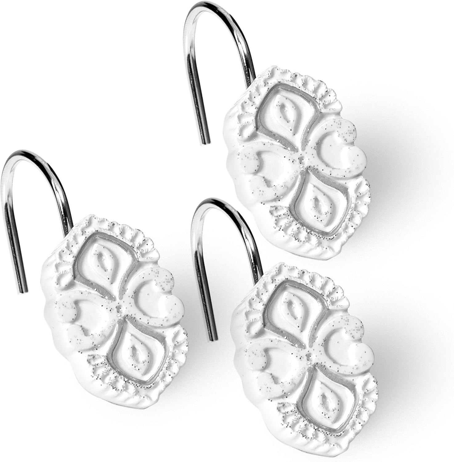 Popular Bath Decorative Shower Hooks Monaco White