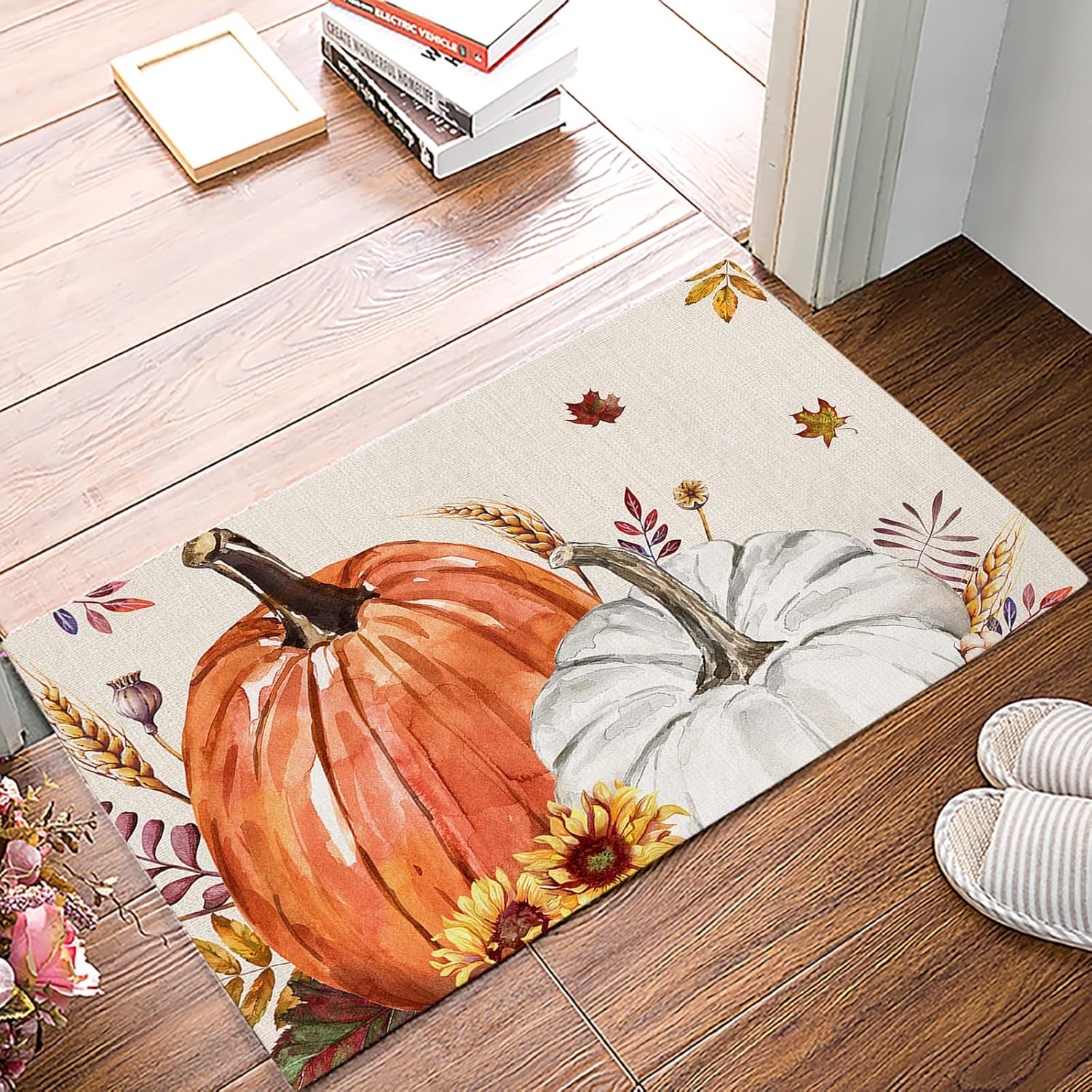AJAX pumpkin floor mat