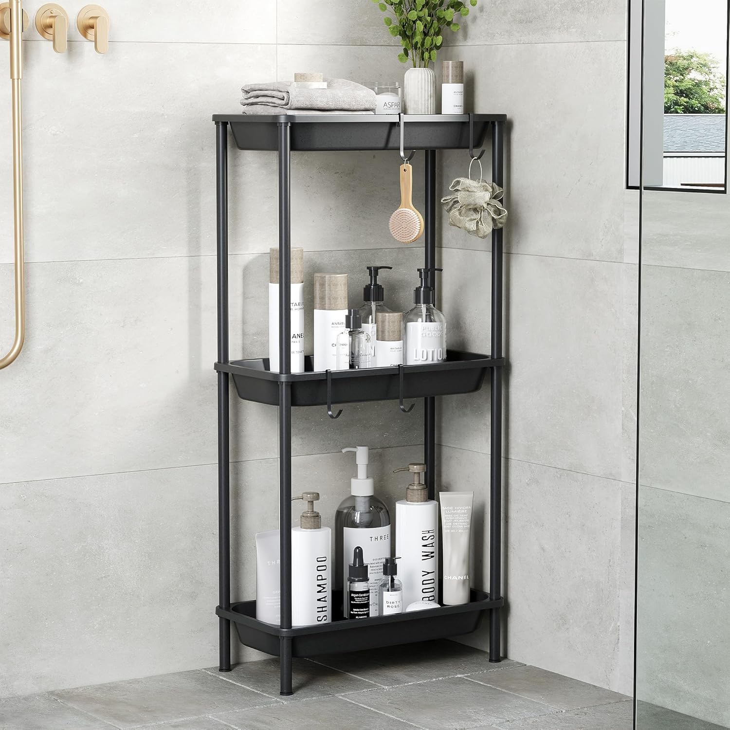 Rustproof 3-Tier Shower Caddy Organizer