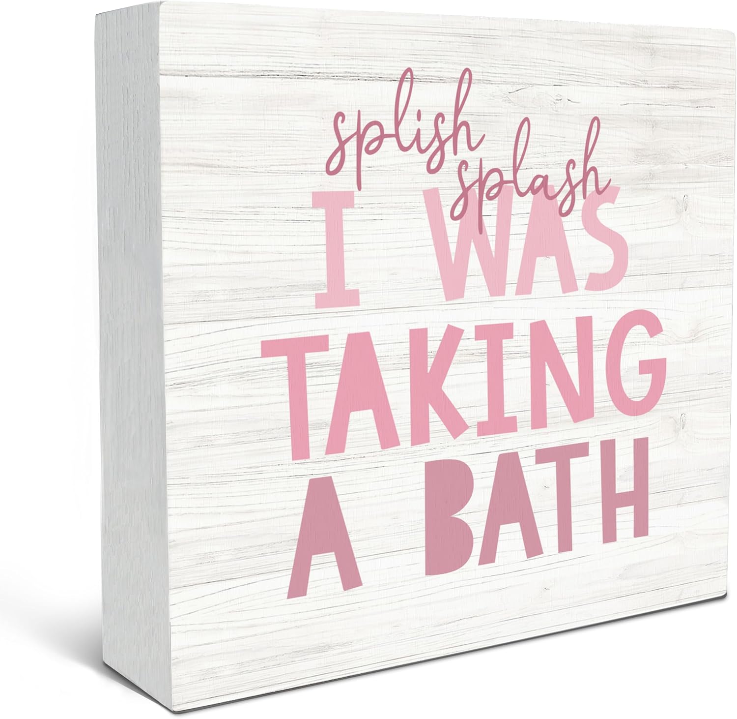 SRADMO Kids bathroom quote splish splash funny bathroom sign