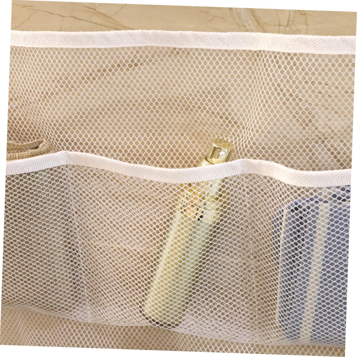 PRETYZOOM Bath Toy Organizer Suction Cup Mesh Storage Bag Tub Holder