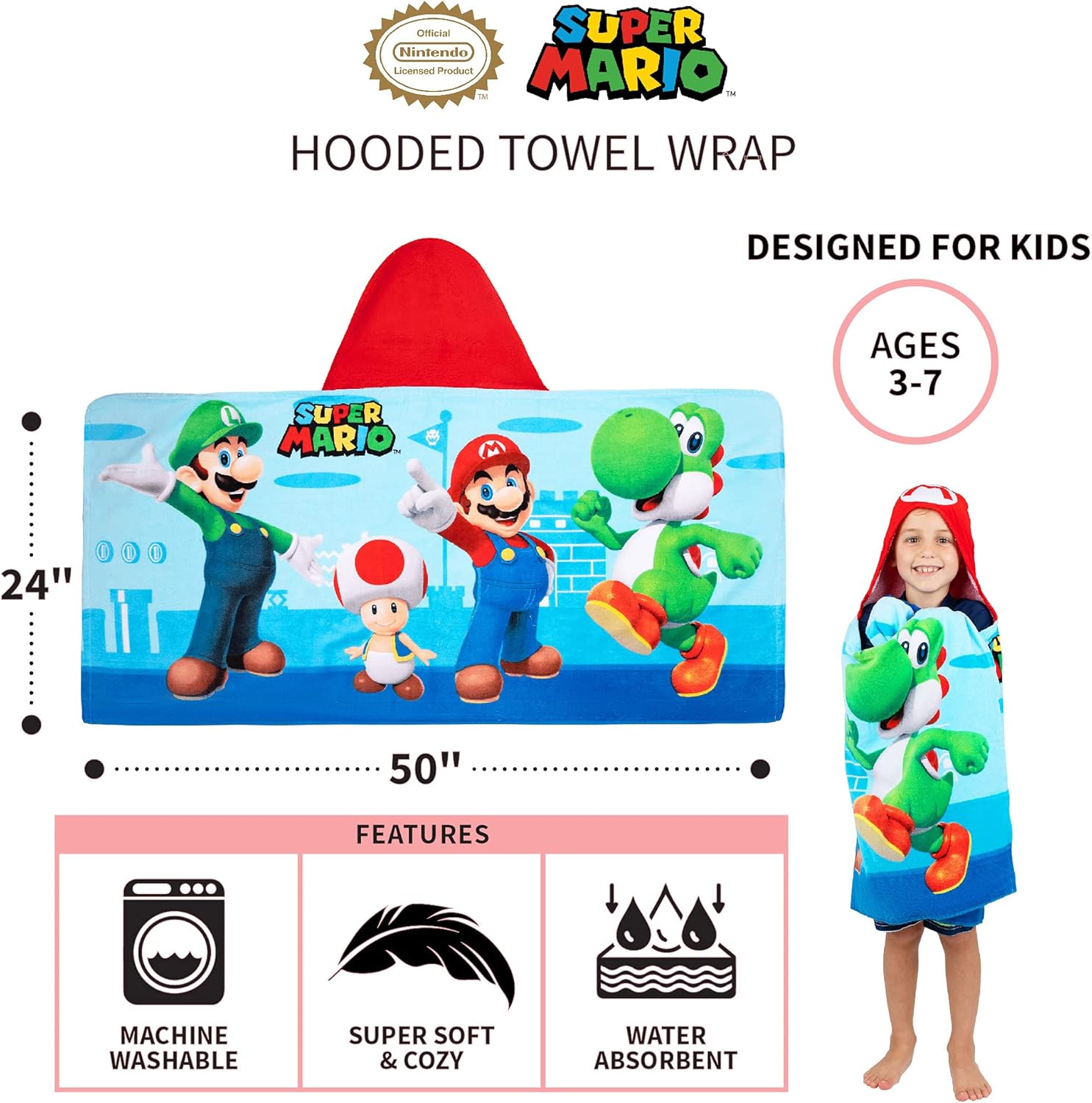 Super Mario Bath Wrap from Franco