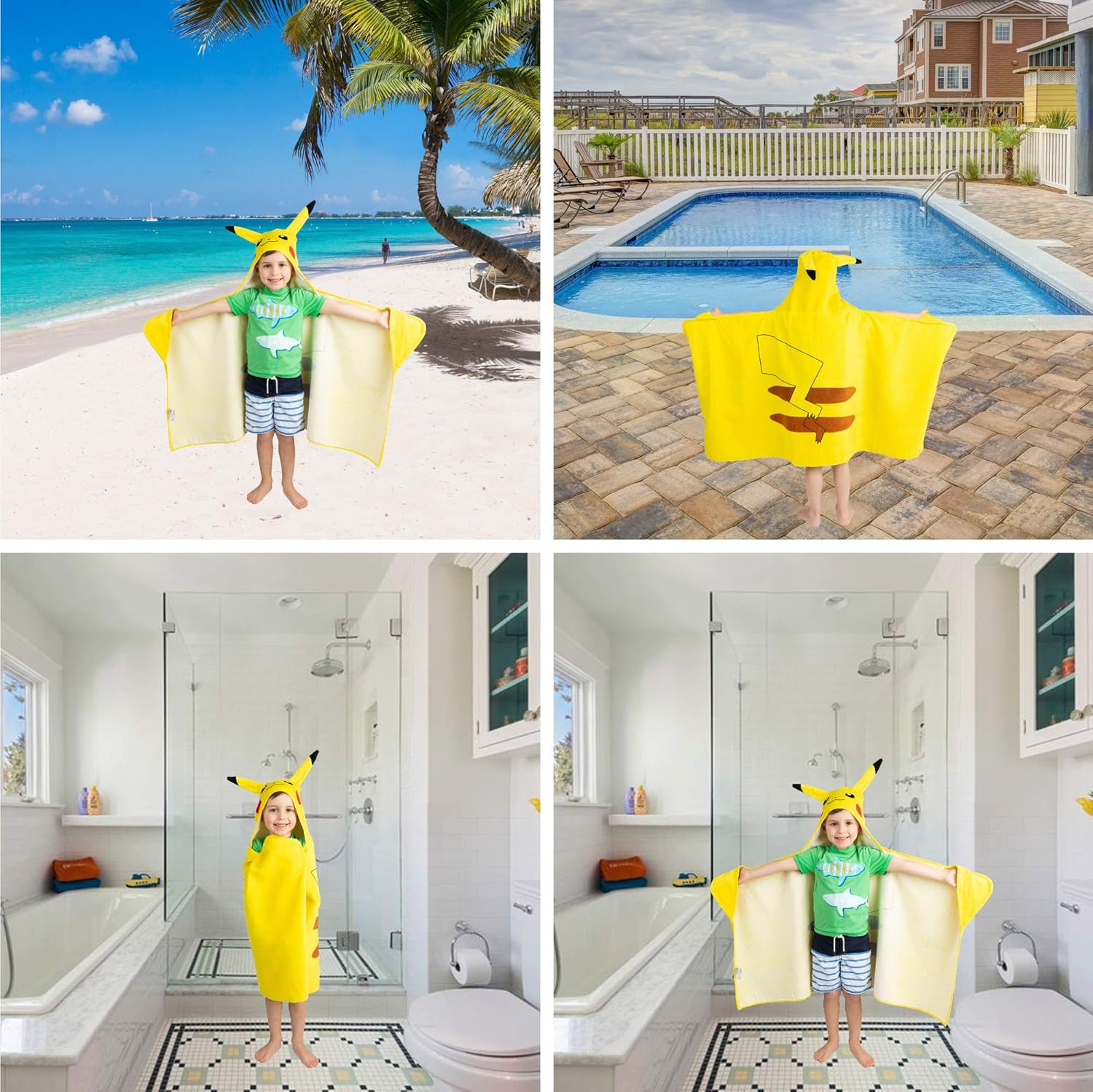 Pokmon Pikachu Bath Towel Kids 24x50