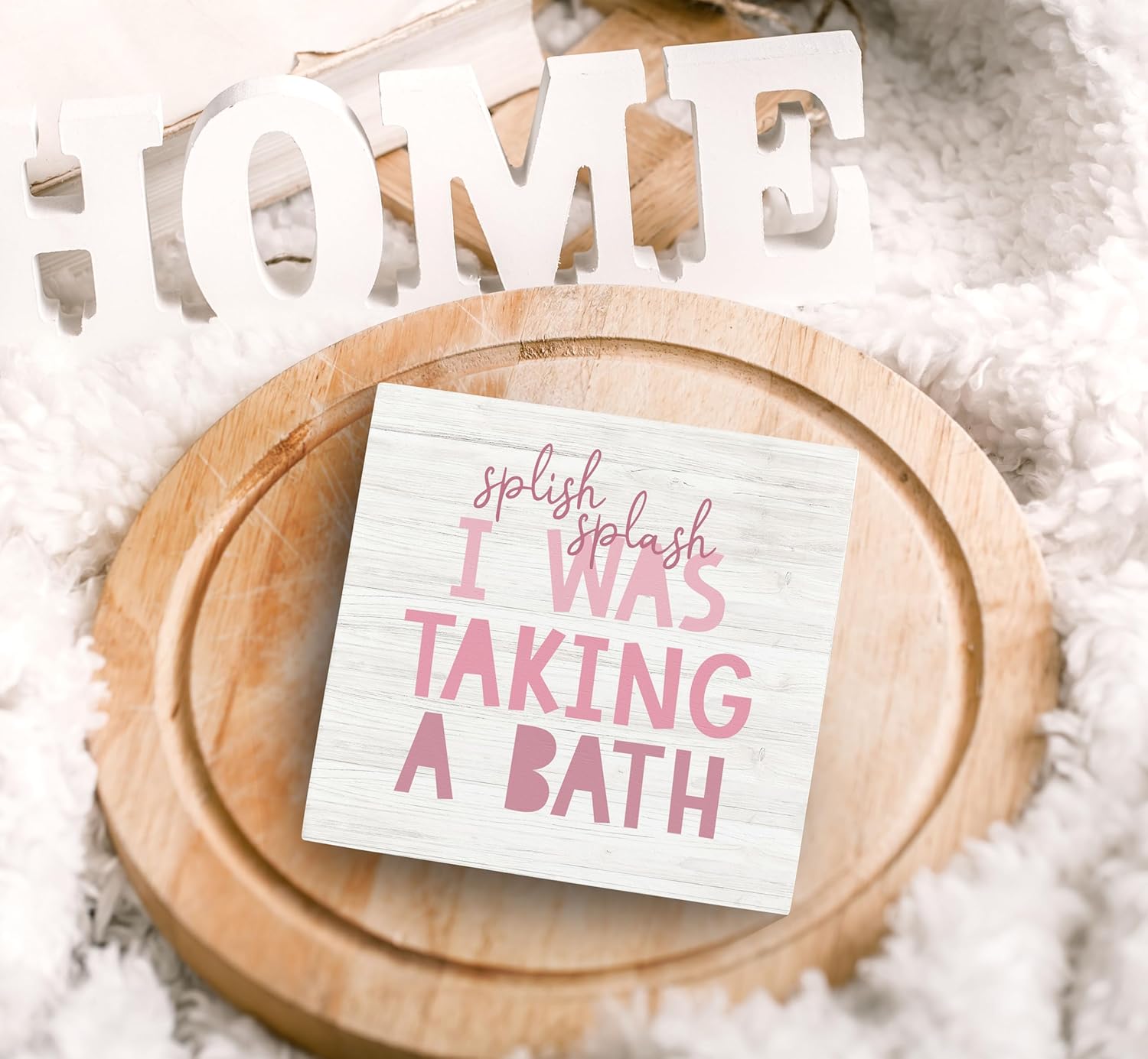 SRADMO Kids bathroom quote splish splash funny bathroom sign