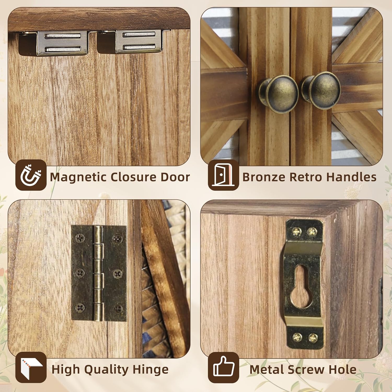 Butizone Small Bathroom Wall Cabinet