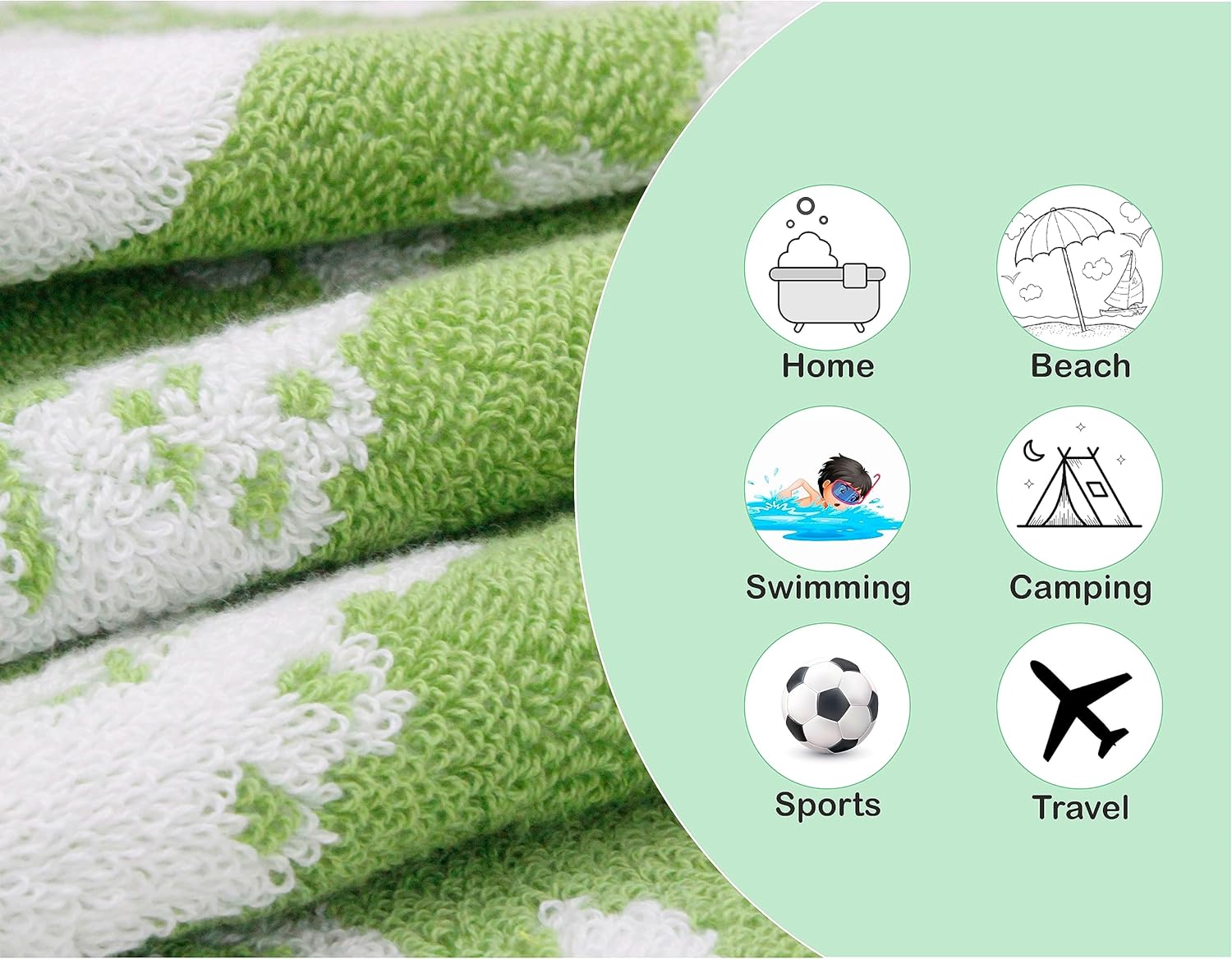 Original Kids 6 Piece Towel Set Crocodile