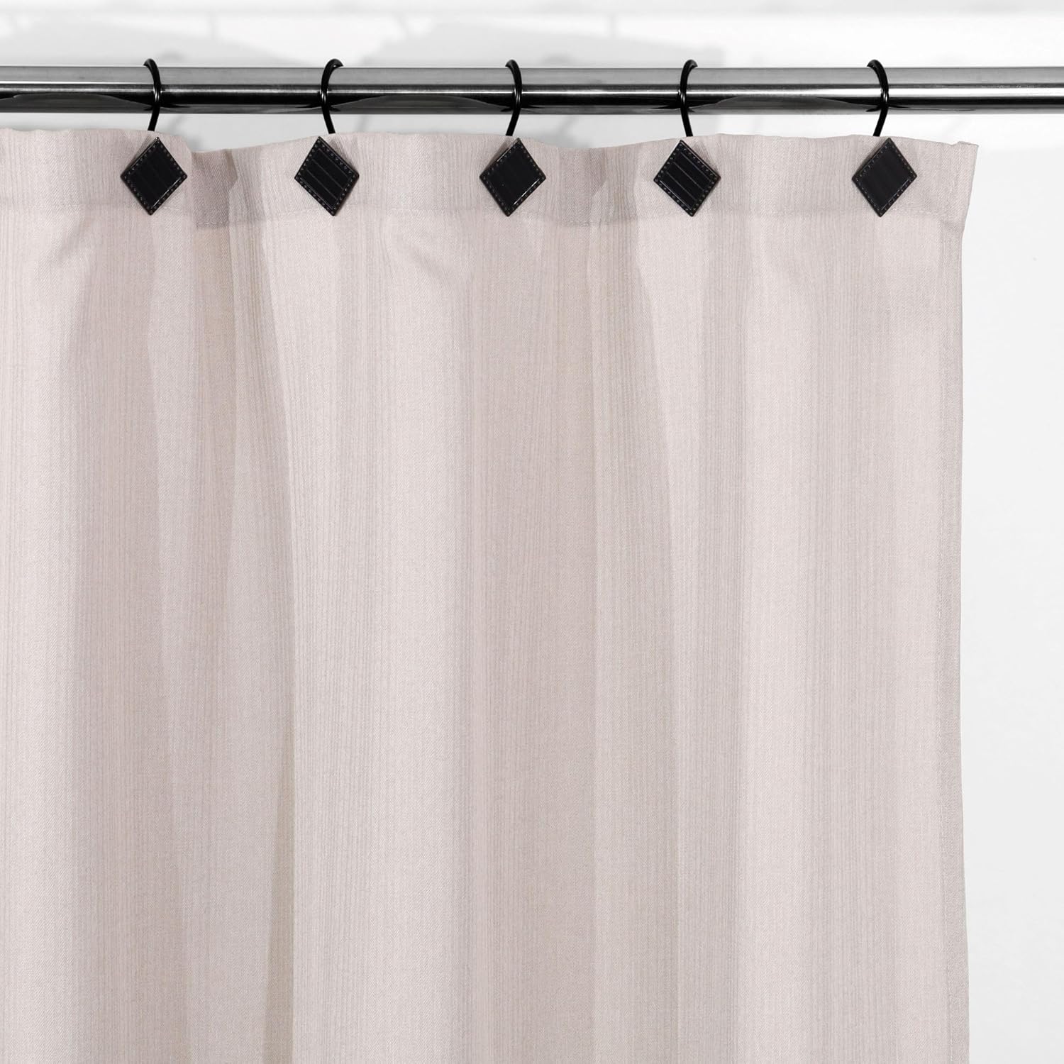 Stylish Rust-Proof Geometric Decorative Showers Curtain Hangers Set