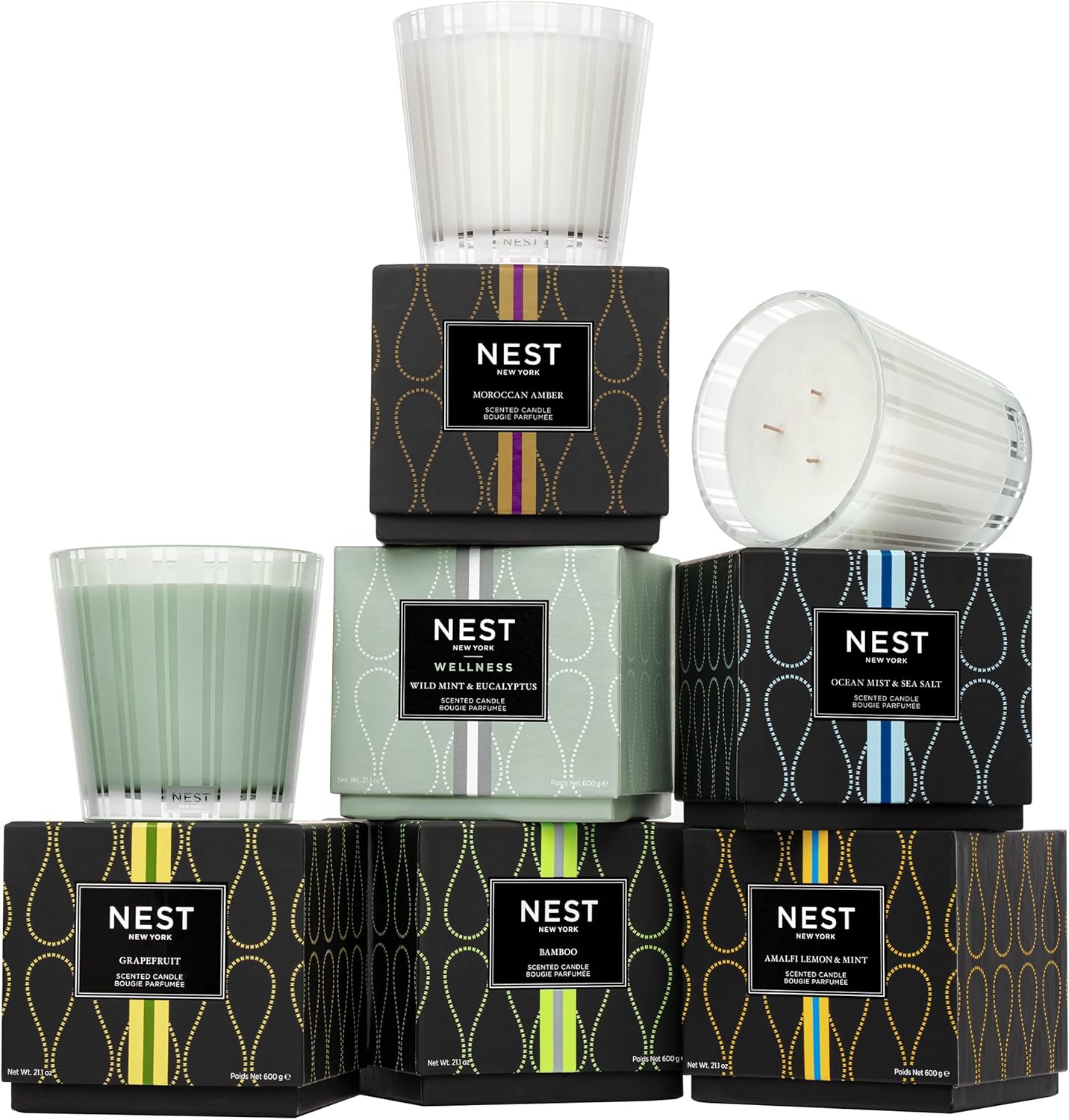 NEST New York Scented 3-Wick Candle Amalfi Lemon Mint 212 Oz