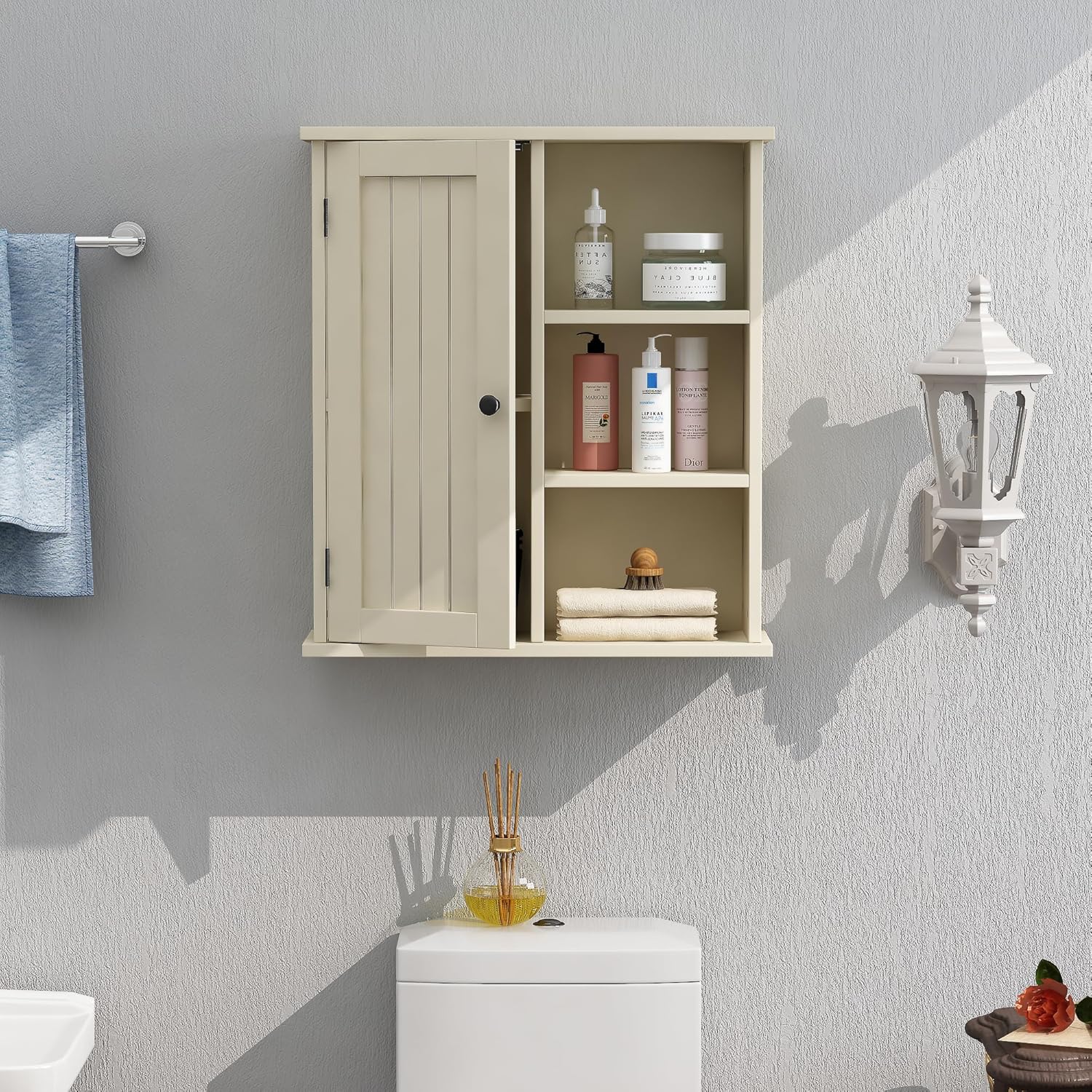 Treocho 3-Open-Shelf Medicine Cabinet
