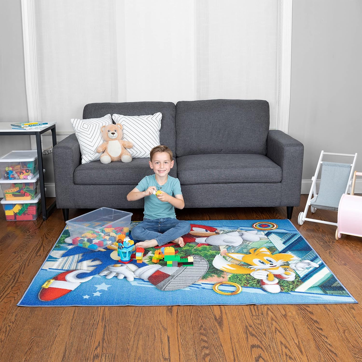 Sonic The Hedgehog Kids Area Rug 69x52