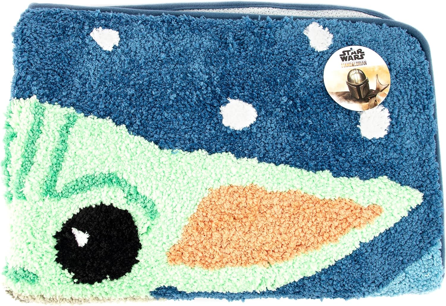 Jay Franco Star Wars Mandalorian Blue Space Bath Rug