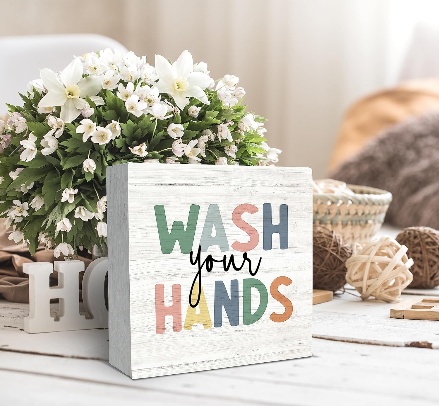 Wash Your Hands Sign for Kids