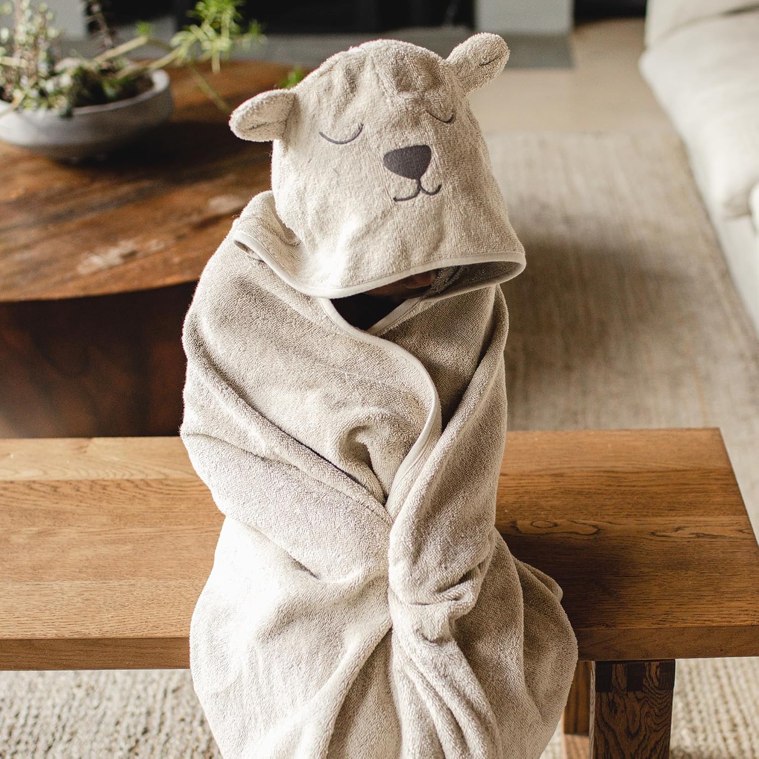 Burts Bees Baby Toddler Animal Character Hooded Towels - Soft Fun for Kids