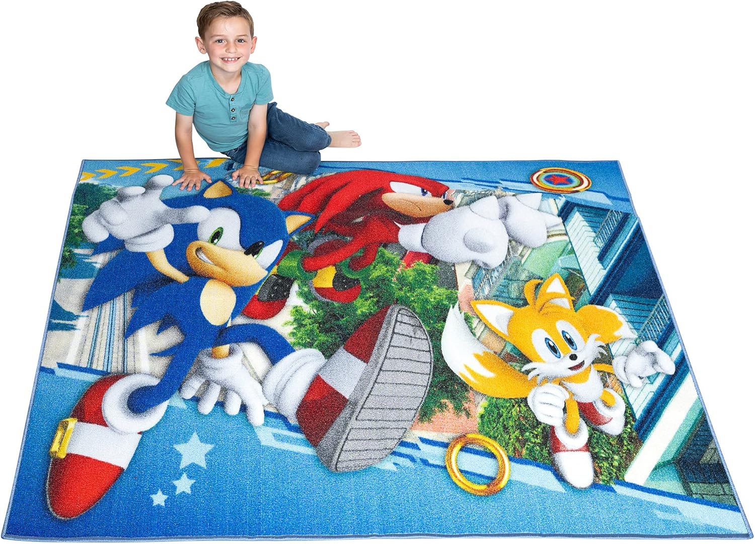 Sonic The Hedgehog Kids Area Rug 69x52