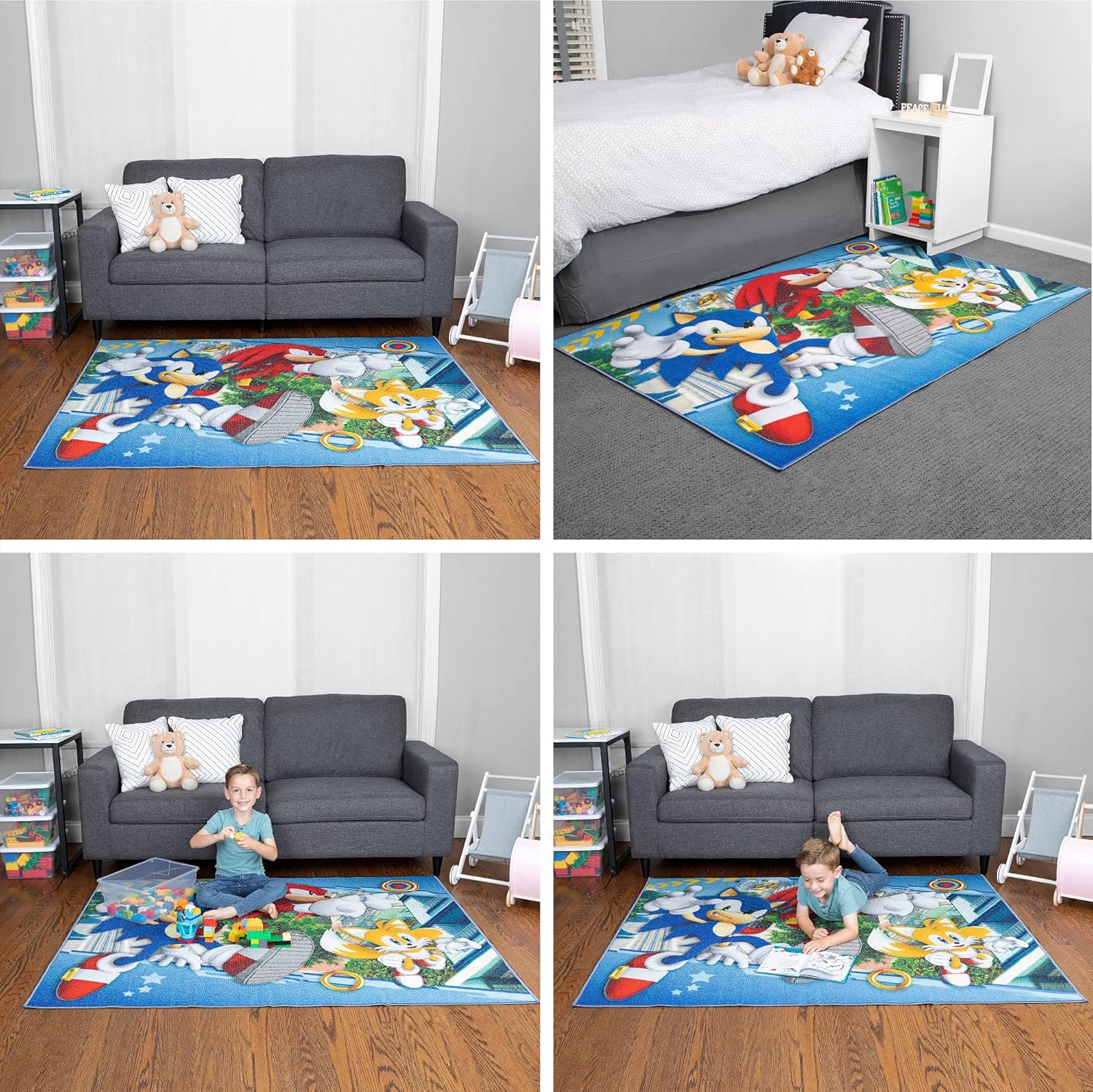 Sonic The Hedgehog Kids Area Rug 69x52