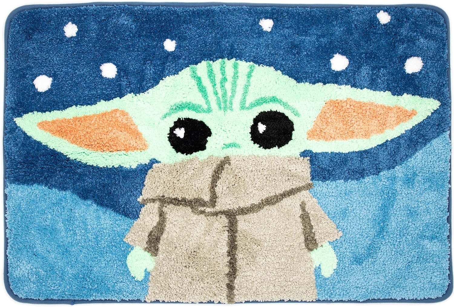 Jay Franco Star Wars Mandalorian Blue Space Bath Rug
